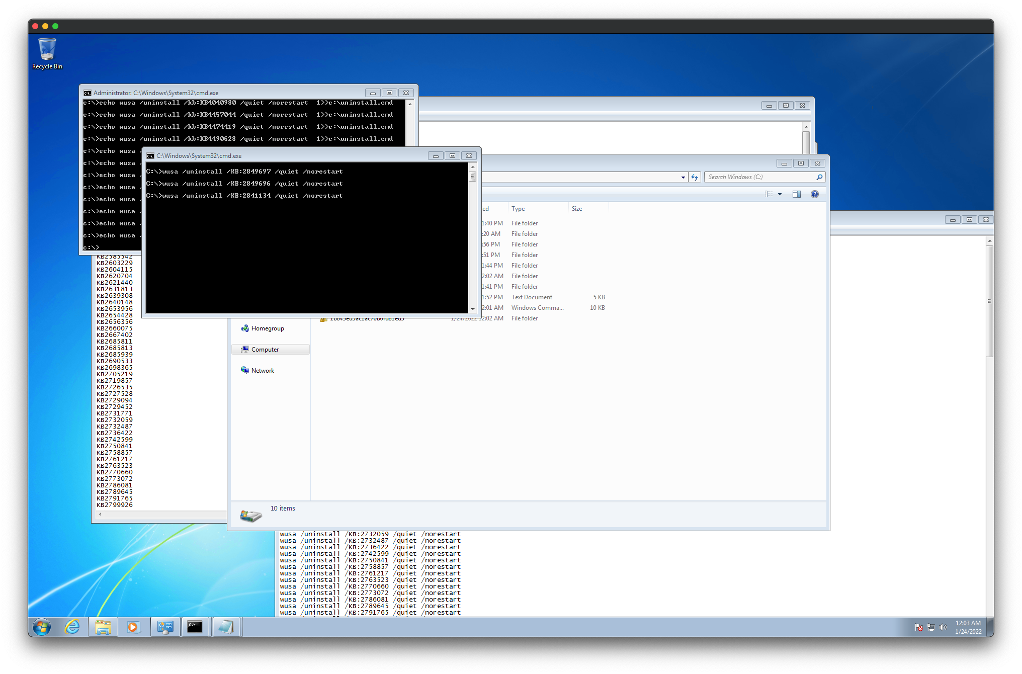 Screenshot of my Windows 7 image